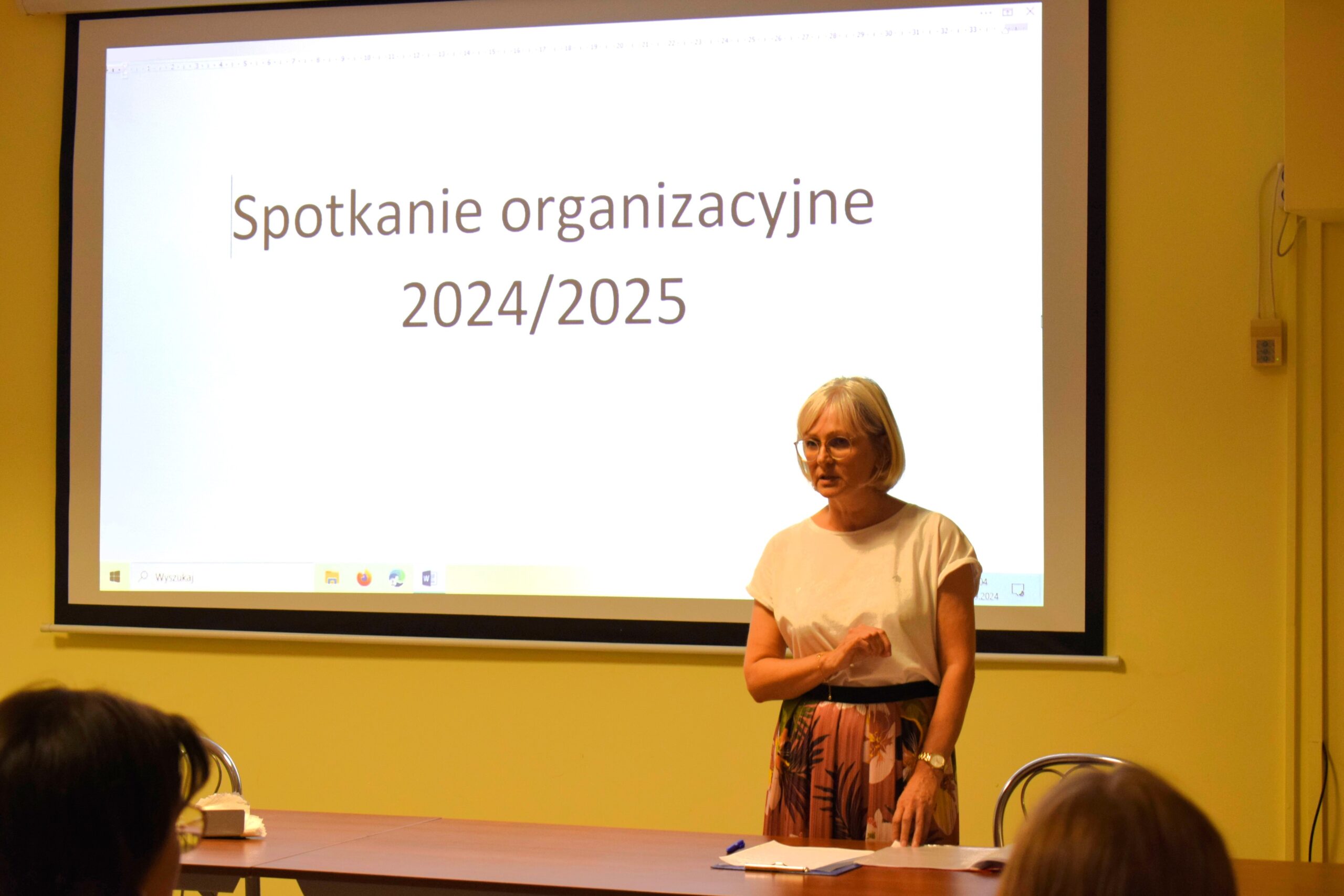 Spotkanie organizacyjne w internacie