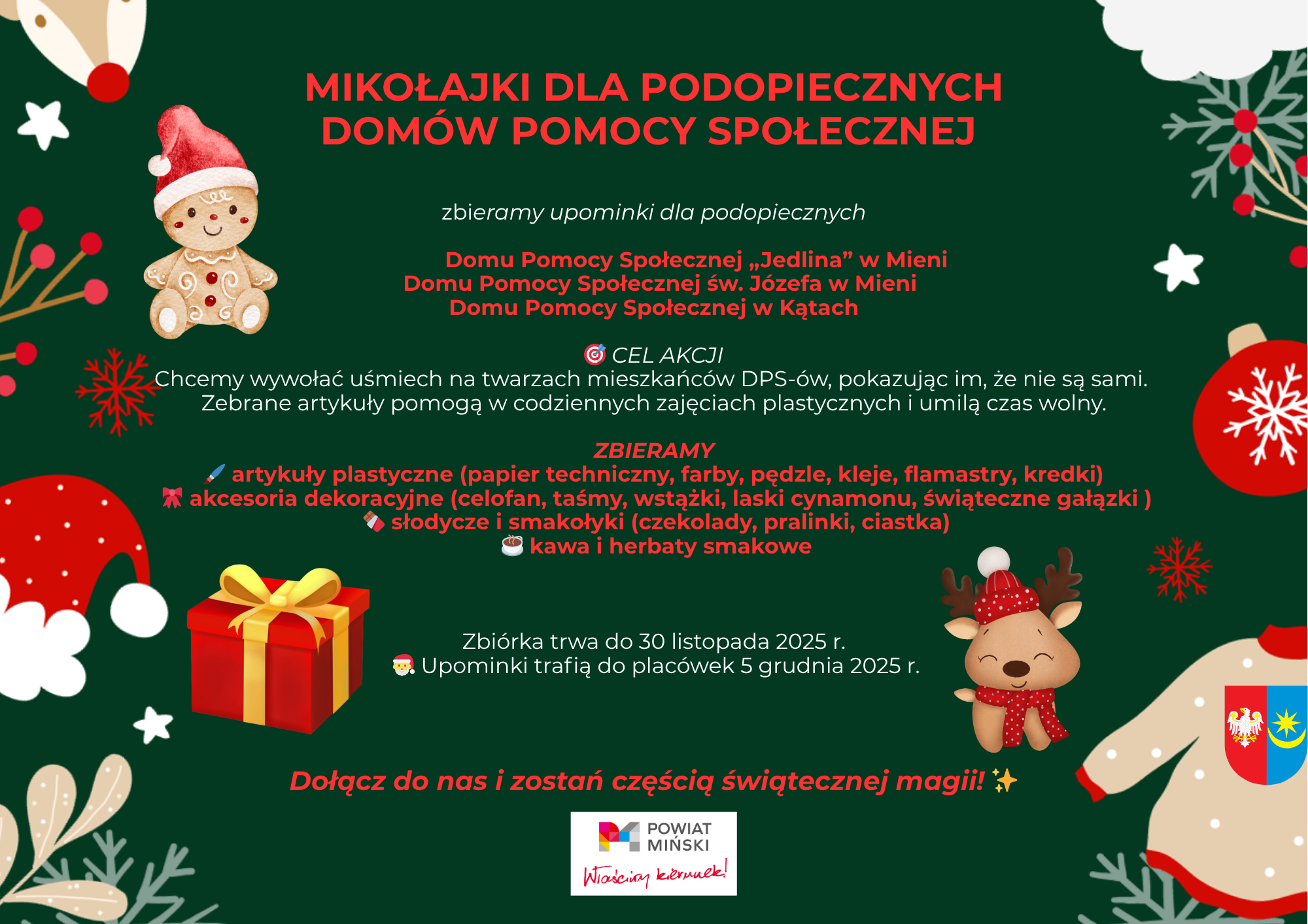 Mikołajki dla podopiecznych domów pomocy społecznej
