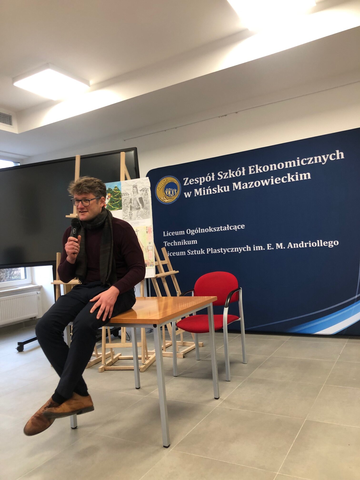 Starosta Miński w roli nauczyciela