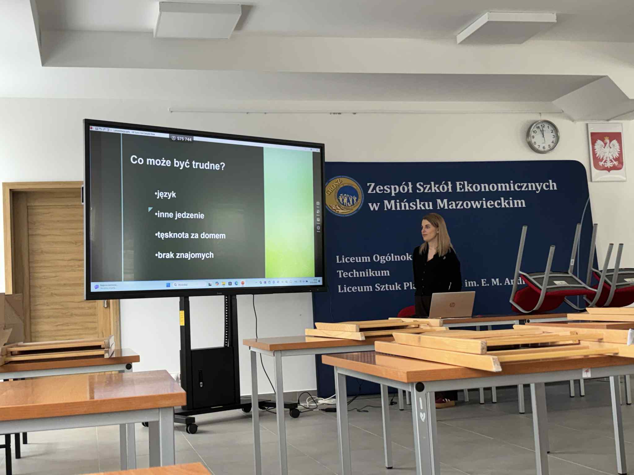 Spotkanie przytowawcze dla uczniów wyjeżdżających na staże