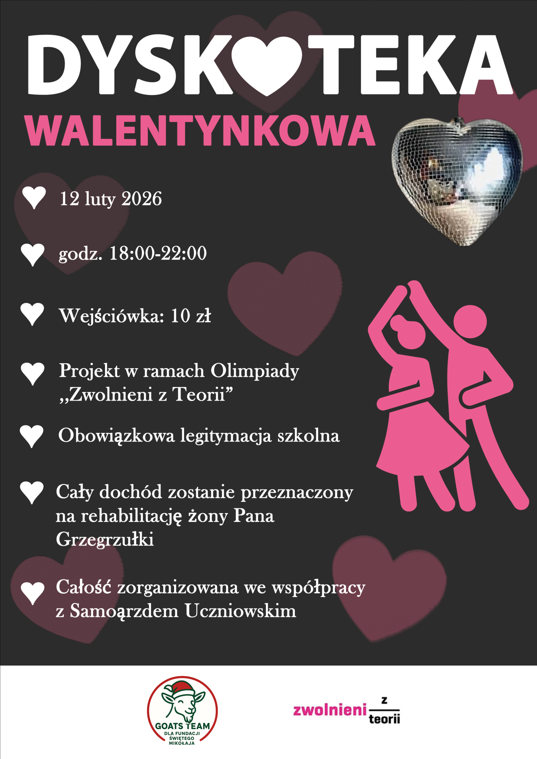 Dyskoteka Walentynkowa 12 lutego 2026 r.