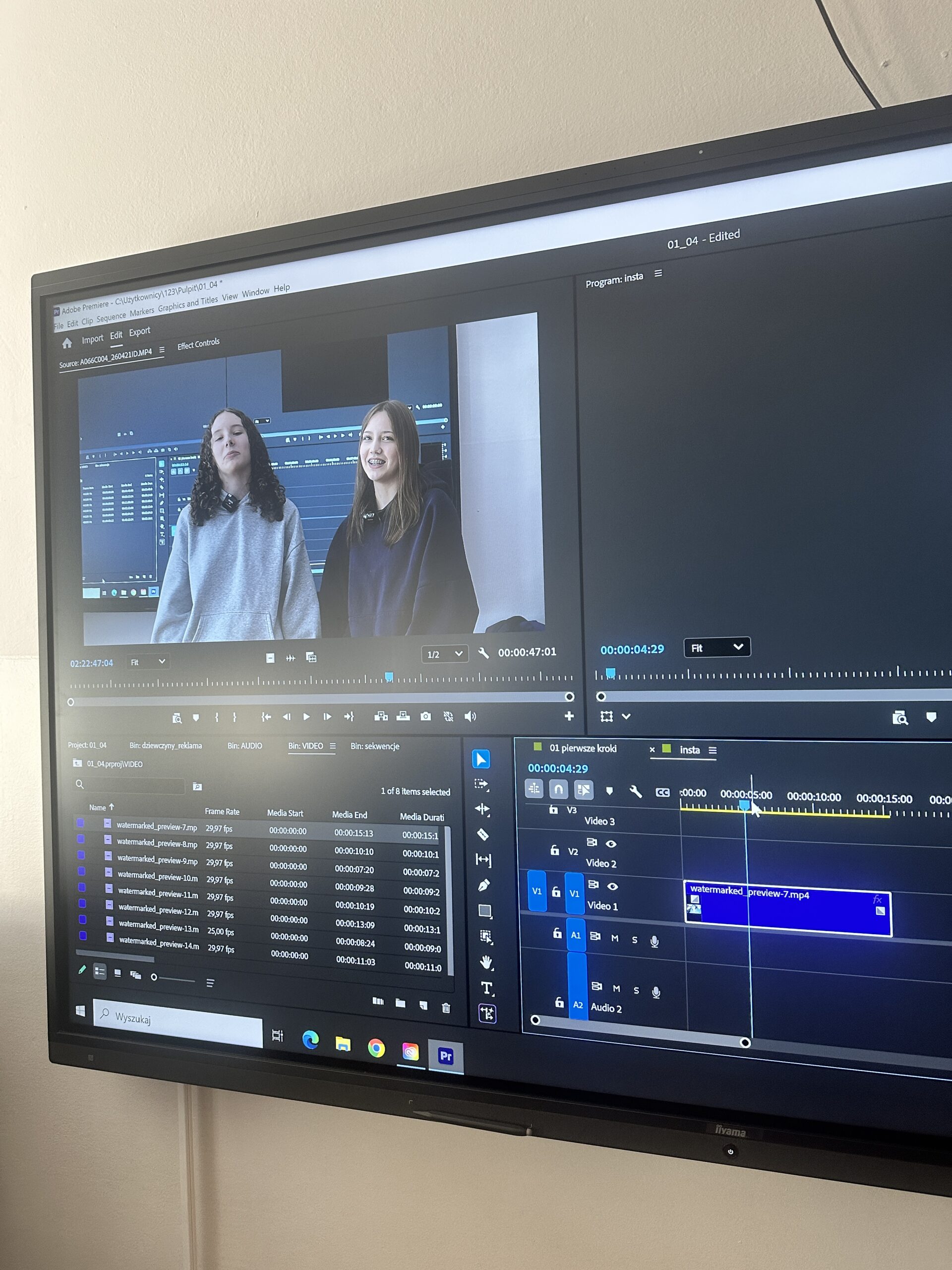 Profesjonalne warsztaty Adobe Premiere dla klasy 2BH