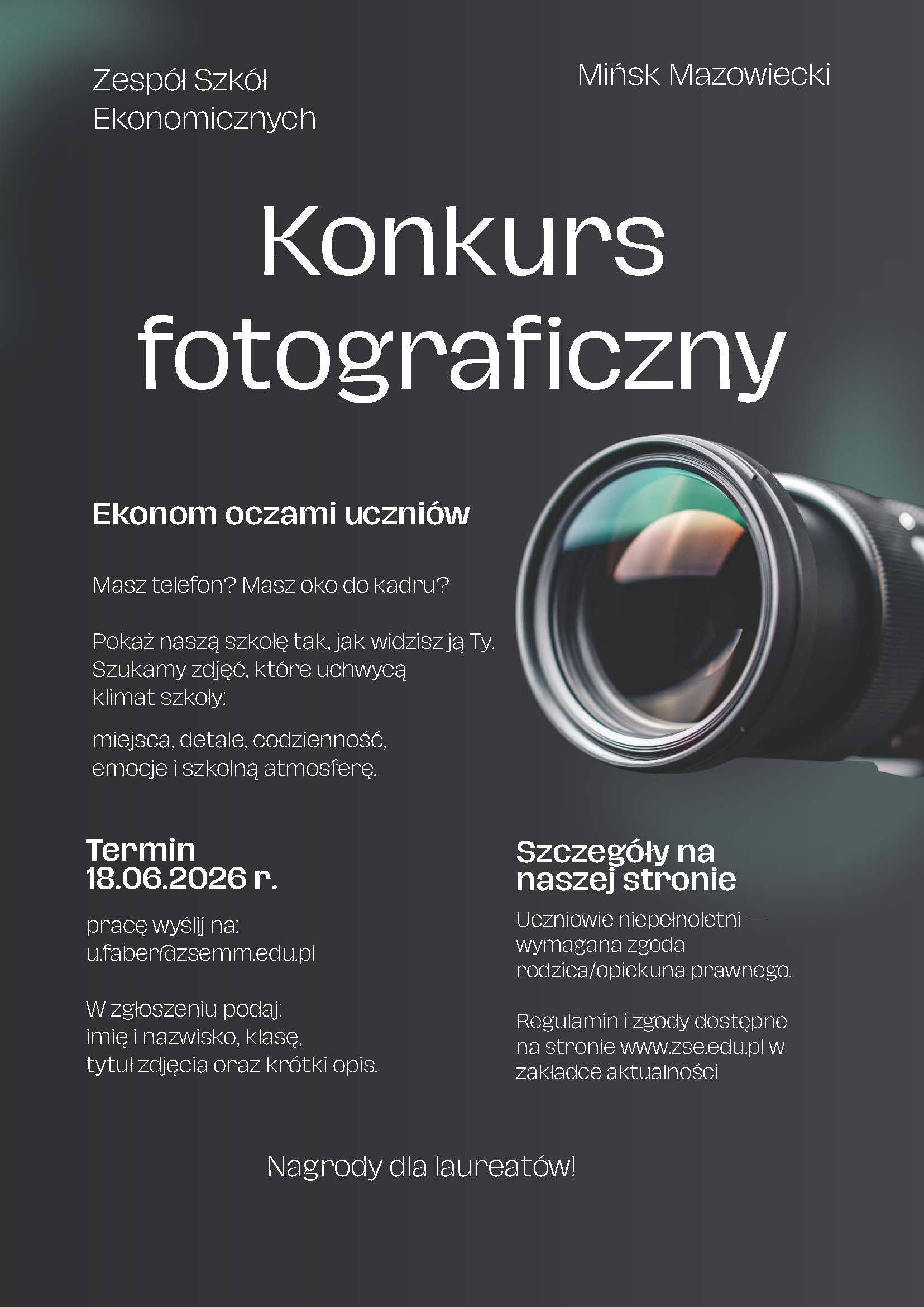 Ekonom oczami uczniów – zapraszamy do konkursu foto!